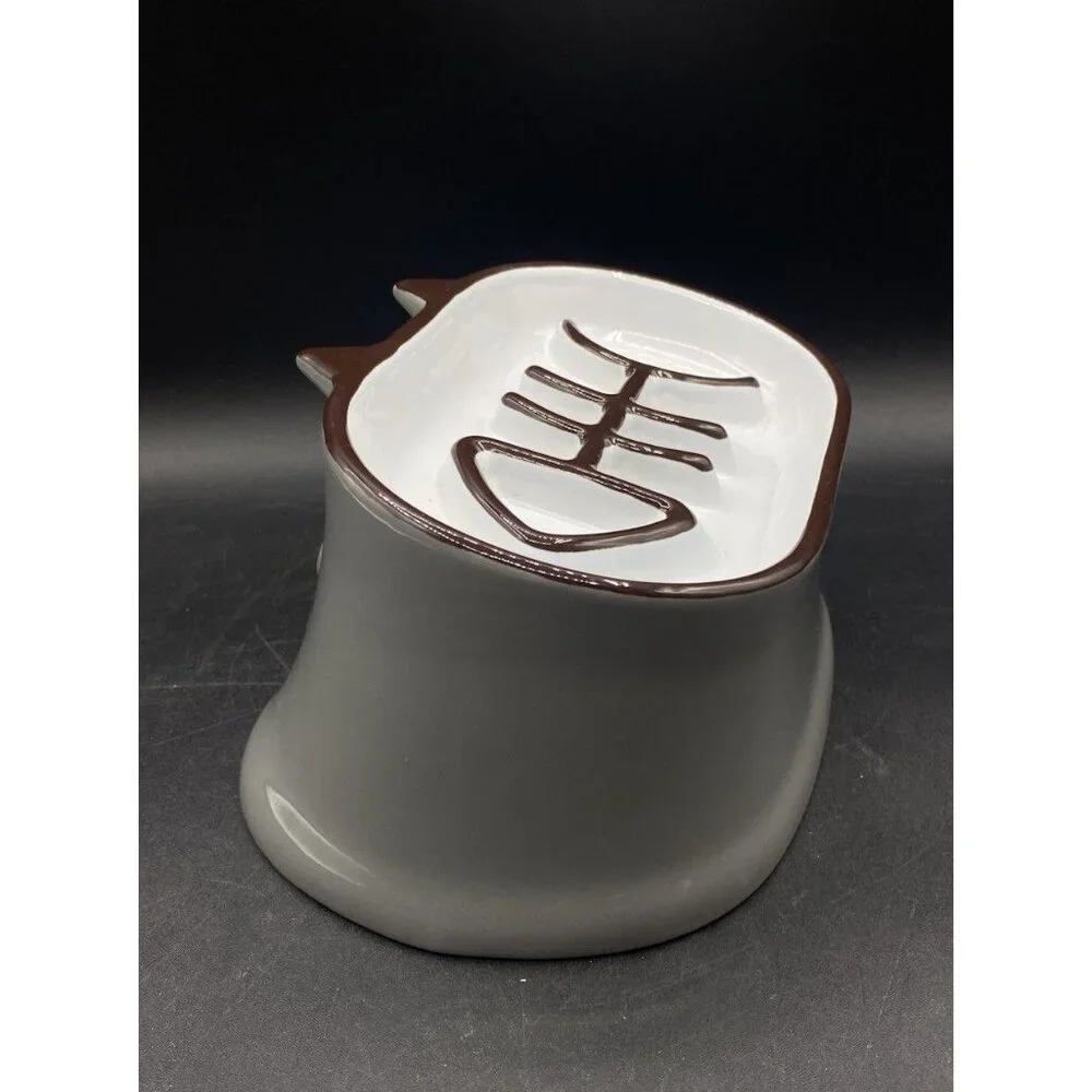 YHY Slow Feeder Cat Food Bowl Elevated Tilted Fish Bone Design Wet Dry